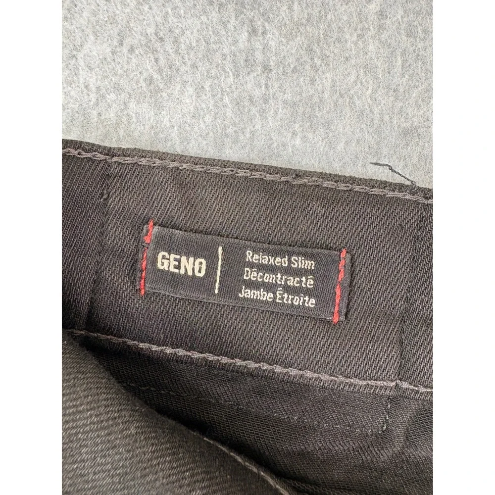 True Religion Geno Relaxed Slim Black Jeans Mens 30 Stretch MDAE08N41C